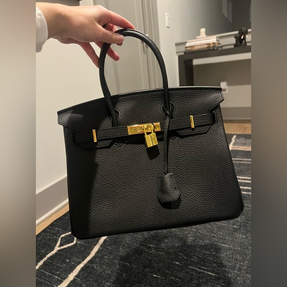 Handbags - Cordae NYC Birkin Leather Handbag